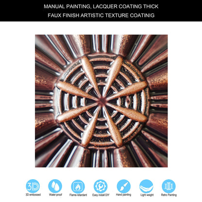 10Pcs  Vintage-Style Ceiling Tiles for Elegant Restaurants, Coffee Houses and Hospitality Spaces PL10