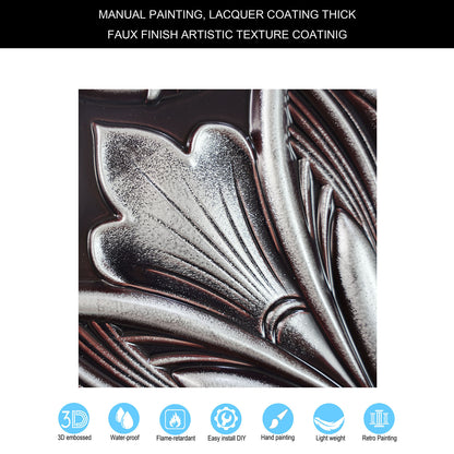 10Pcs  Vintage-Style Ceiling Tiles for Elegant Restaurants, Coffee Houses and Hospitality Spaces PL10