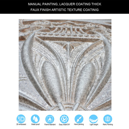 10Pcs 3D Faux Metal Ceiling Tiles for Stylish Bars, Clubs and Trendy Restaurants PL10