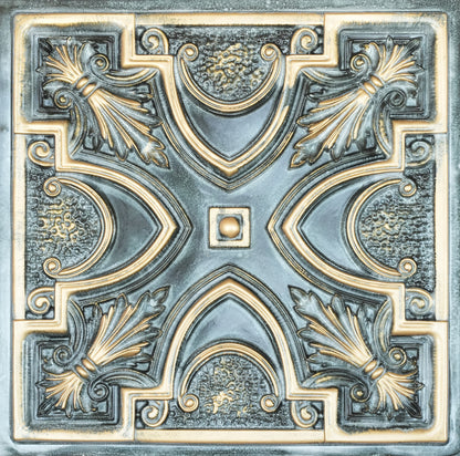 10tiles/lot Faux Tin Ceiling Tiles 3D Embossed Wall Panels for Restaurant PL11