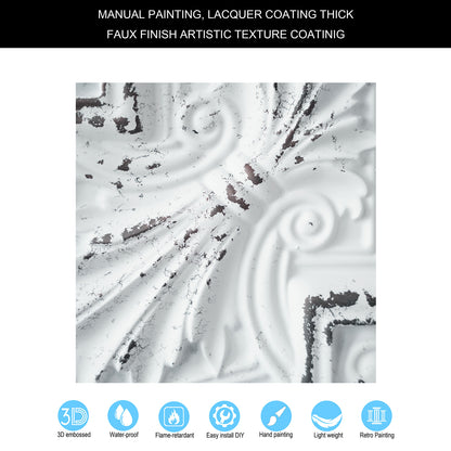 10tiles/lot Decorative Faux tin ceiling Tiles for Cocktail Bars, Lounges and Luxury Night Spots PL11