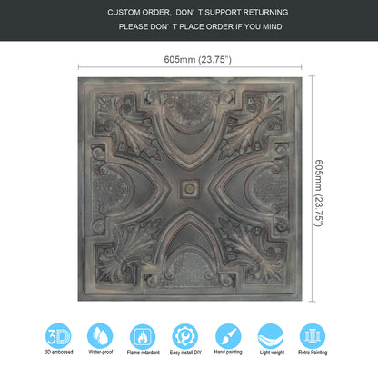 10tiles/lot Artistic Decorative PVC Panels for Dessert Shops, Flower Stores and Exhibitions PL11