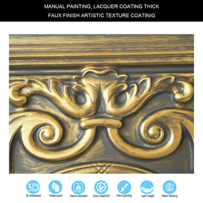 10tiles/lot Antique Tin Ceiling Tiles for Vintage Restaurants, Guesthouses and Elegant Hotel Suites PL15