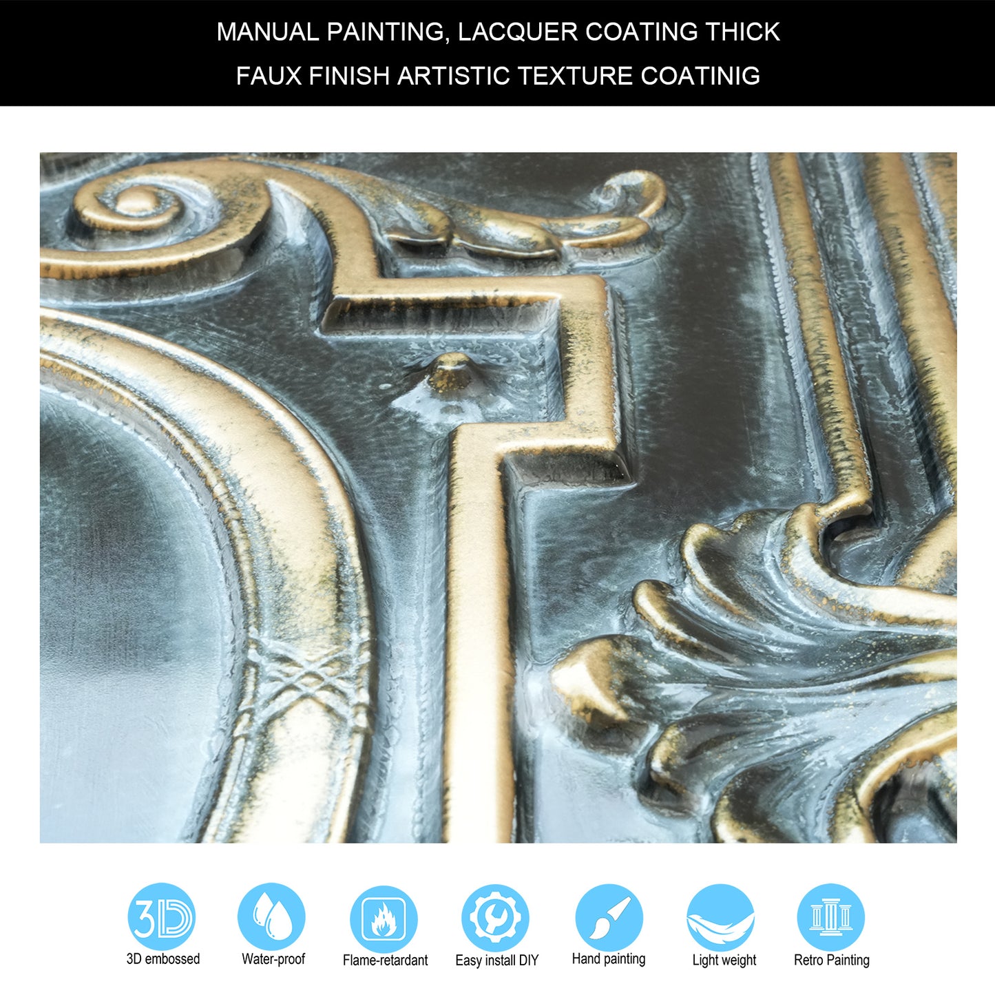 10tiles/lot Vintage Ceiling Panels for Guesthouses, Heritage Hotels and Classic Interior Styles PL15