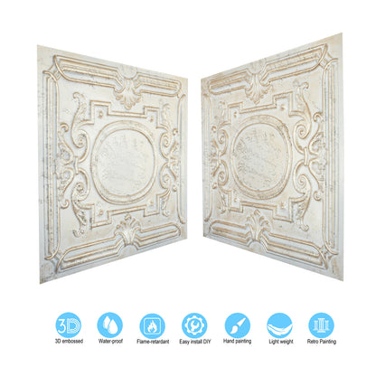 10tiles/lot 3D Ceiling Tiles for Modern Bedrooms, Kitchens, Cafés and Creative Interior Spaces PL15