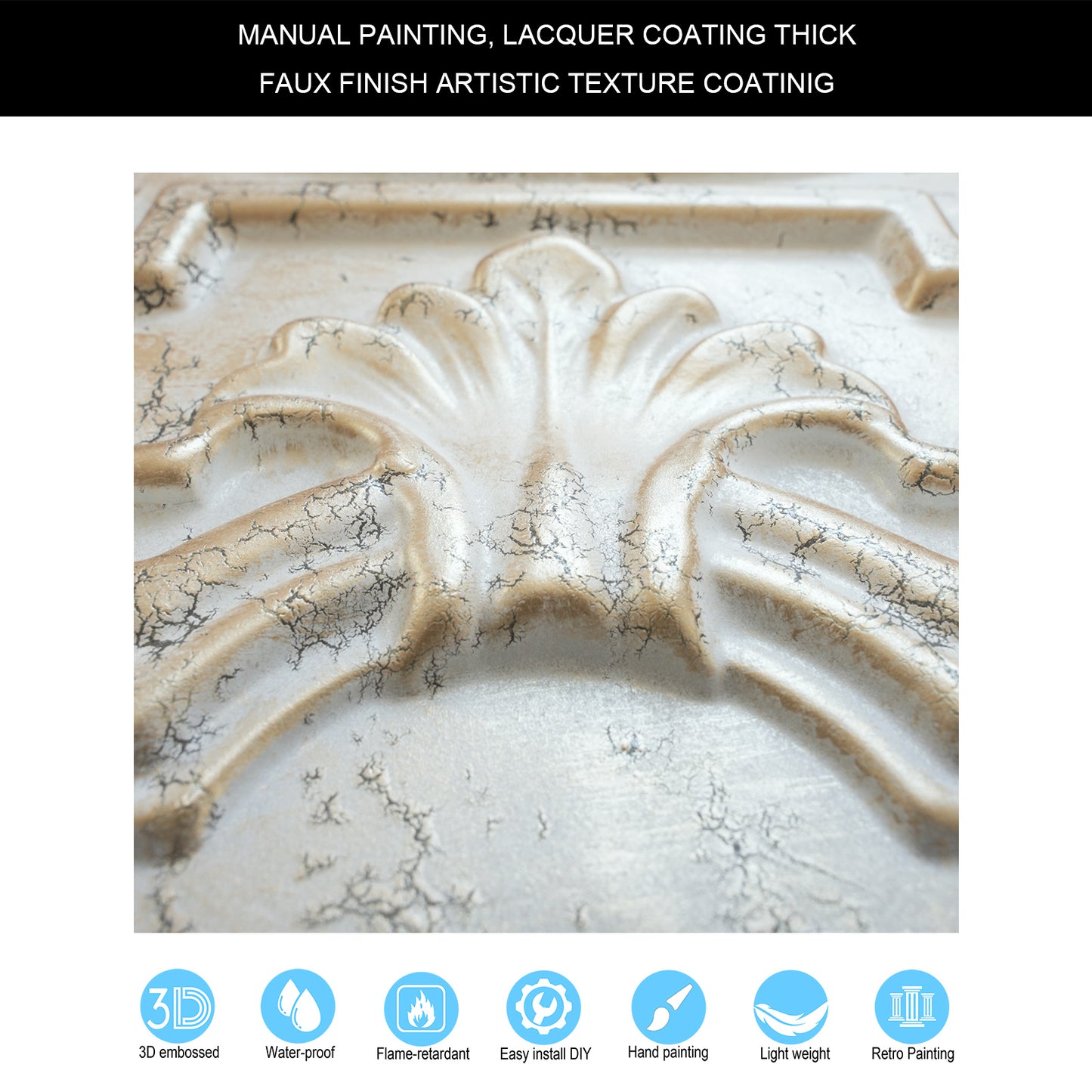 10tiles/lot 3D Ceiling Tiles for Modern Bedrooms, Kitchens, Cafés and Creative Interior Spaces PL15