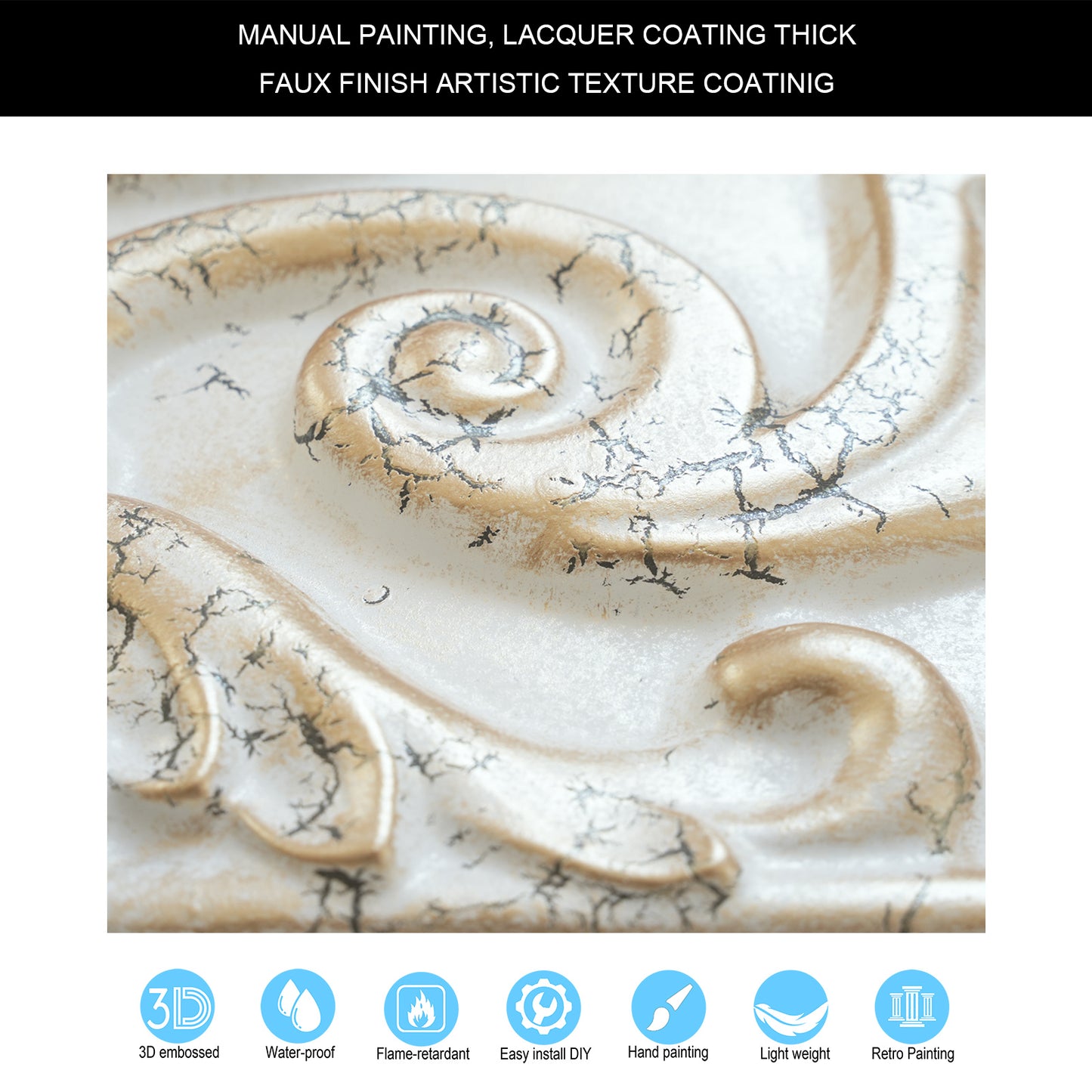 10tiles/lot 3D Ceiling Tiles for Modern Bedrooms, Kitchens, Cafés and Creative Interior Spaces PL15