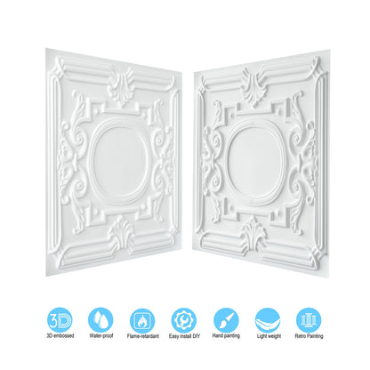 10tiles/lot 3D Ceiling Tiles for Modern Bedrooms, Kitchens, Cafés and Creative Interior Spaces PL15