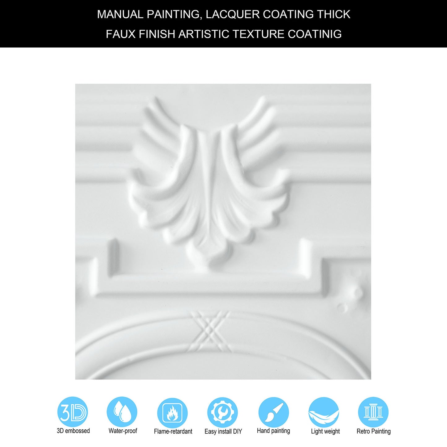 10tiles/lot 3D Ceiling Tiles for Modern Bedrooms, Kitchens, Cafés and Creative Interior Spaces PL15