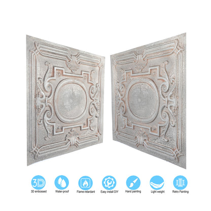 10tiles/lot Vintage Ceiling Panels for Guesthouses, Heritage Hotels and Classic Interior Styles PL15