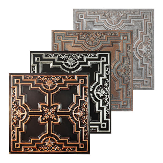 10tiles/lot Aged Ceiling Tiles for Rustic Coffee Shops, Wine Cellars and Retro-Style Spaces PL16