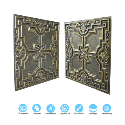 10tiles/lot Artistic Ceiling Tiles for Libraries, Museums, Craft Studios and Cultural Interiors PL16