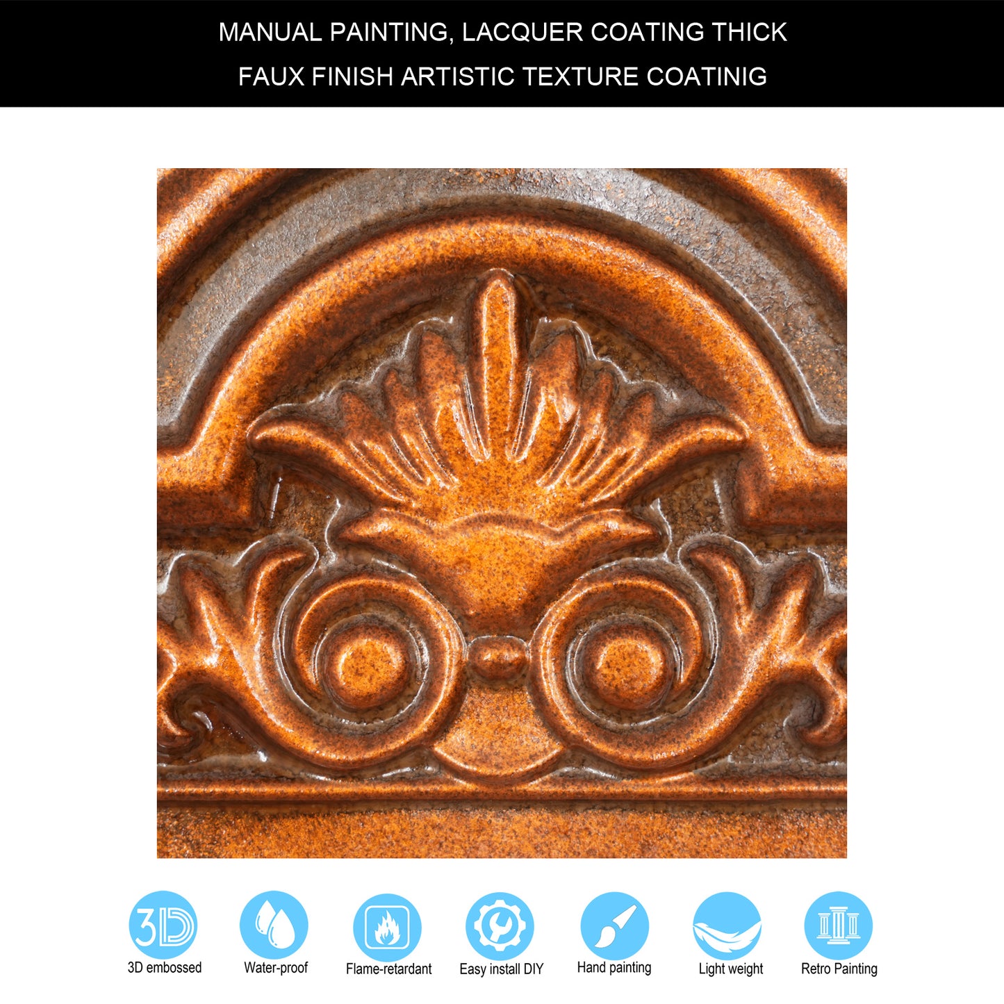 10tiles/lot Embossing Ceiling Tiles for Boutique Restaurants, Premium Lounges and Luxury Hotels PL16