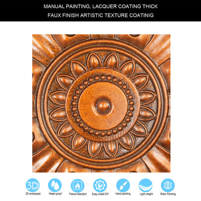 10tiles/lot Drop-In Tin Ceiling Tiles for Restaurants, Bars, Meeting Rooms and Retail Spaces PL17