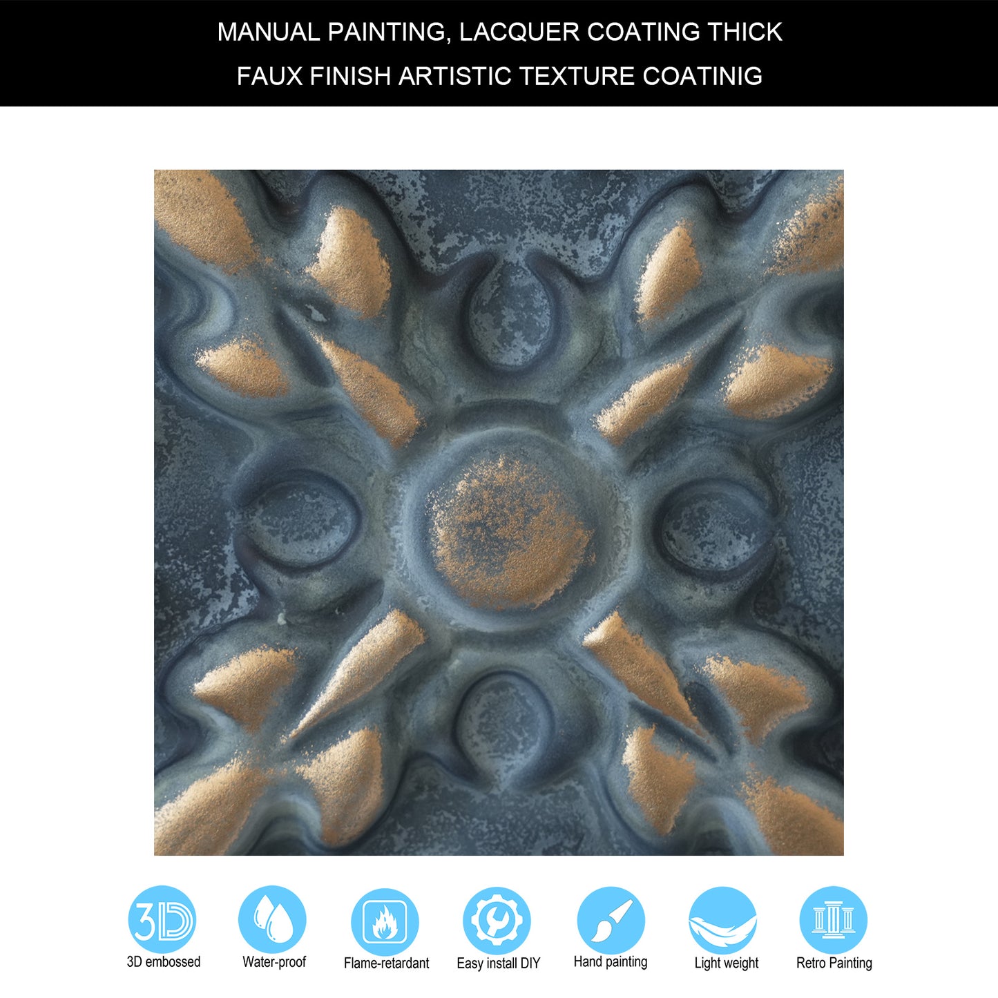 10tiles/lot Artistic Ceiling Tiles for Libraries, Museums, Craft Studios and Cultural Interiors PL16