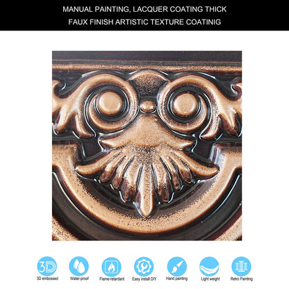 10tiles/lot Aged Ceiling Tiles for Rustic Coffee Shops, Wine Cellars and Retro-Style Spaces PL16