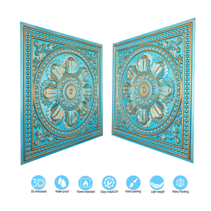 10tiles/lot Drop-In Ceiling Tiles for Office Buildings, Meeting Rooms and Commercial Halls PL17