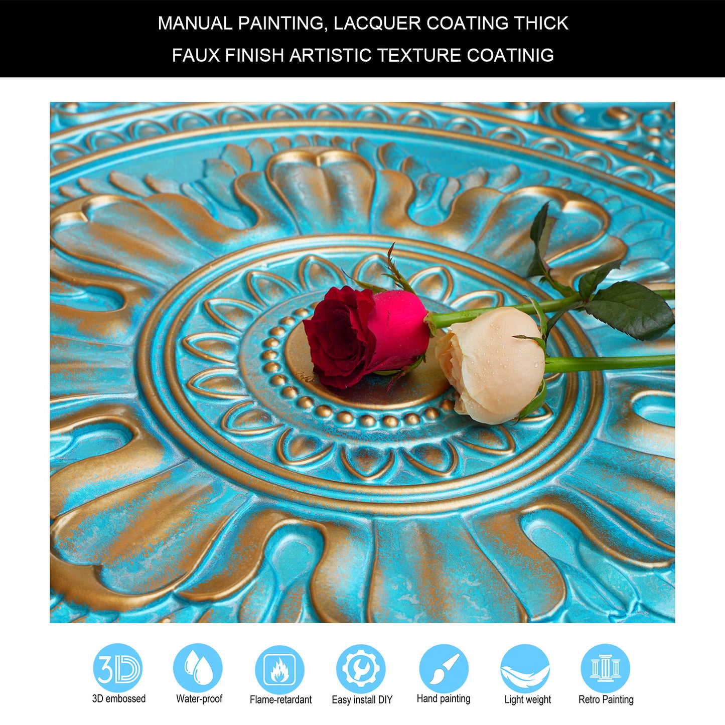 10tiles/lot Drop-In Ceiling Tiles for Office Buildings, Meeting Rooms and Commercial Halls PL17