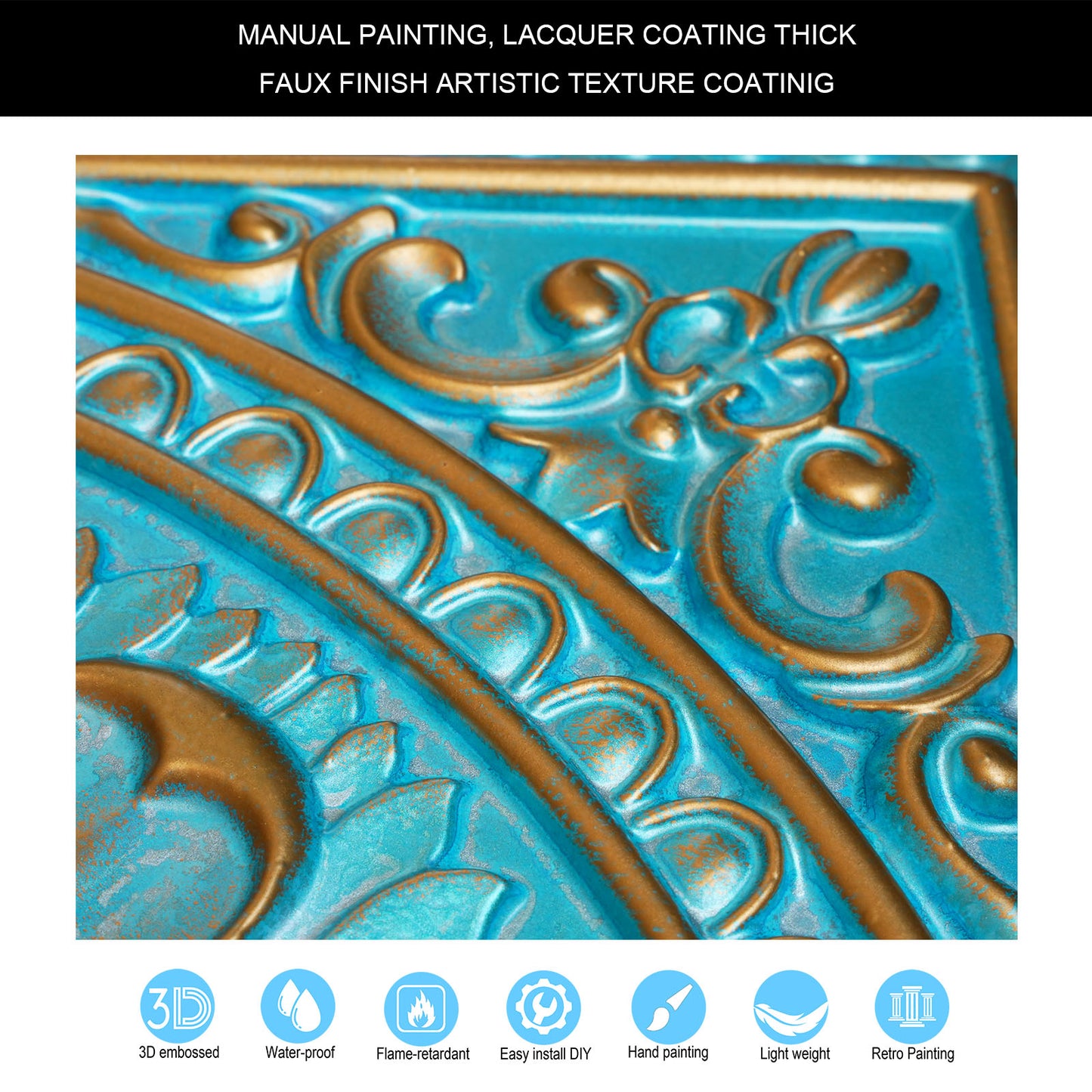 10tiles/lot Drop-In Ceiling Tiles for Office Buildings, Meeting Rooms and Commercial Halls PL17