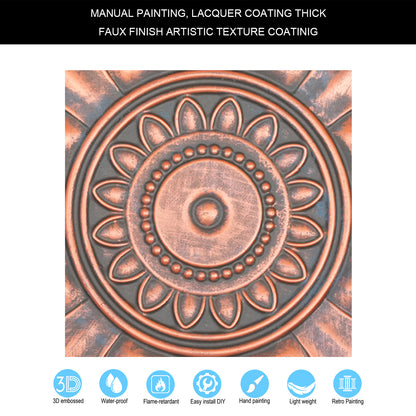 10tiles/lot Drop-In Tin Ceiling Tiles for Restaurants, Bars, Meeting Rooms and Retail Spaces PL17