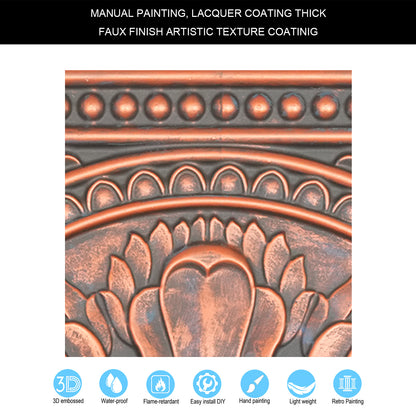 10tiles/lot Drop-In Tin Ceiling Tiles for Restaurants, Bars, Meeting Rooms and Retail Spaces PL17