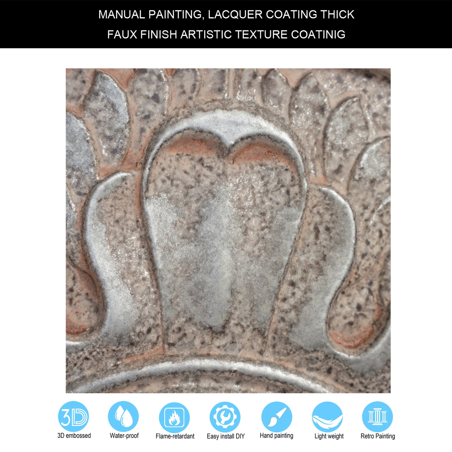 10tiles/lot Artistic Ceiling Tiles for Libraries, Museums, Craft Studios and Cultural Interiors PL17