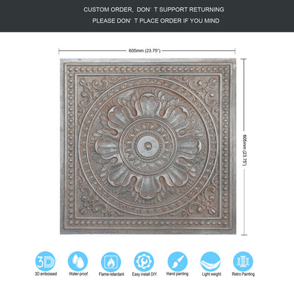 10tiles/lot Artistic Ceiling Tiles for Libraries, Museums, Craft Studios and Cultural Interiors PL17