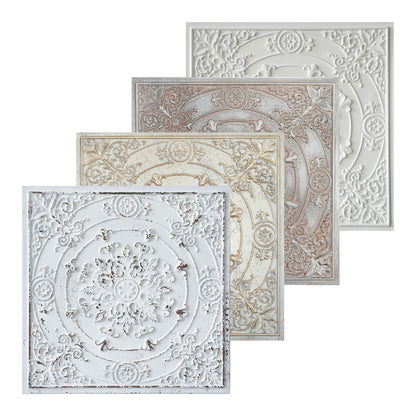 10tiles/lot Pressed Faux Tin Ceiling Tiles for Heritage Bars, Vintage Restaurants and Boutique Hotels PL18