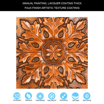 10tiles/lot Faux Tin Ceiling Panels for High-End Restaurants, Coffee Bars and Luxury Apartments PL18