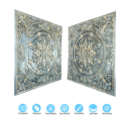 10tiles/lot Village-Style Ceiling Tiles for Country Restaurants, Coffee Shops and Charming Inns PL18