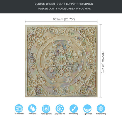 10tiles/lot Village-Style Ceiling Tiles for Country Restaurants, Coffee Shops and Charming Inns PL18