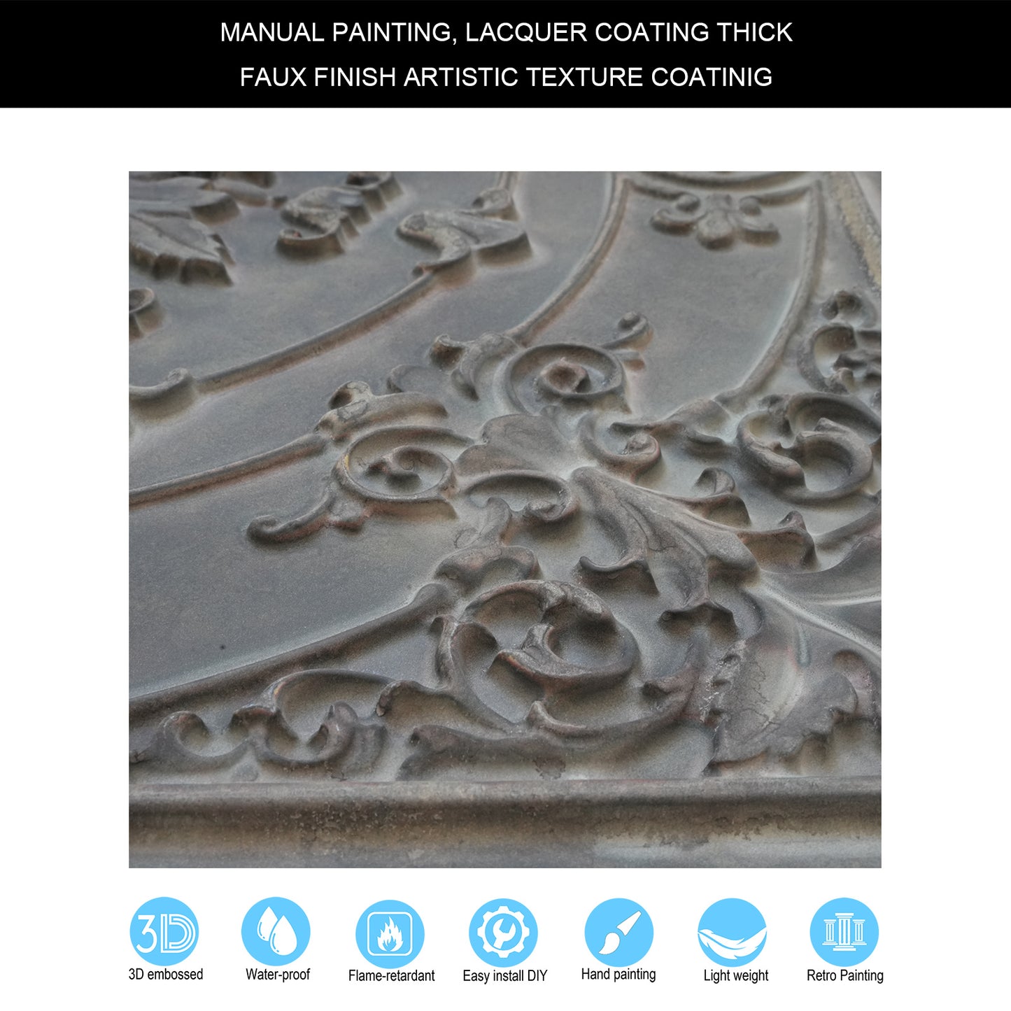 10tiles/lot 3D Decorative Ceiling Tiles for Trendy Restaurants, Bars and Creative Cafés PL18