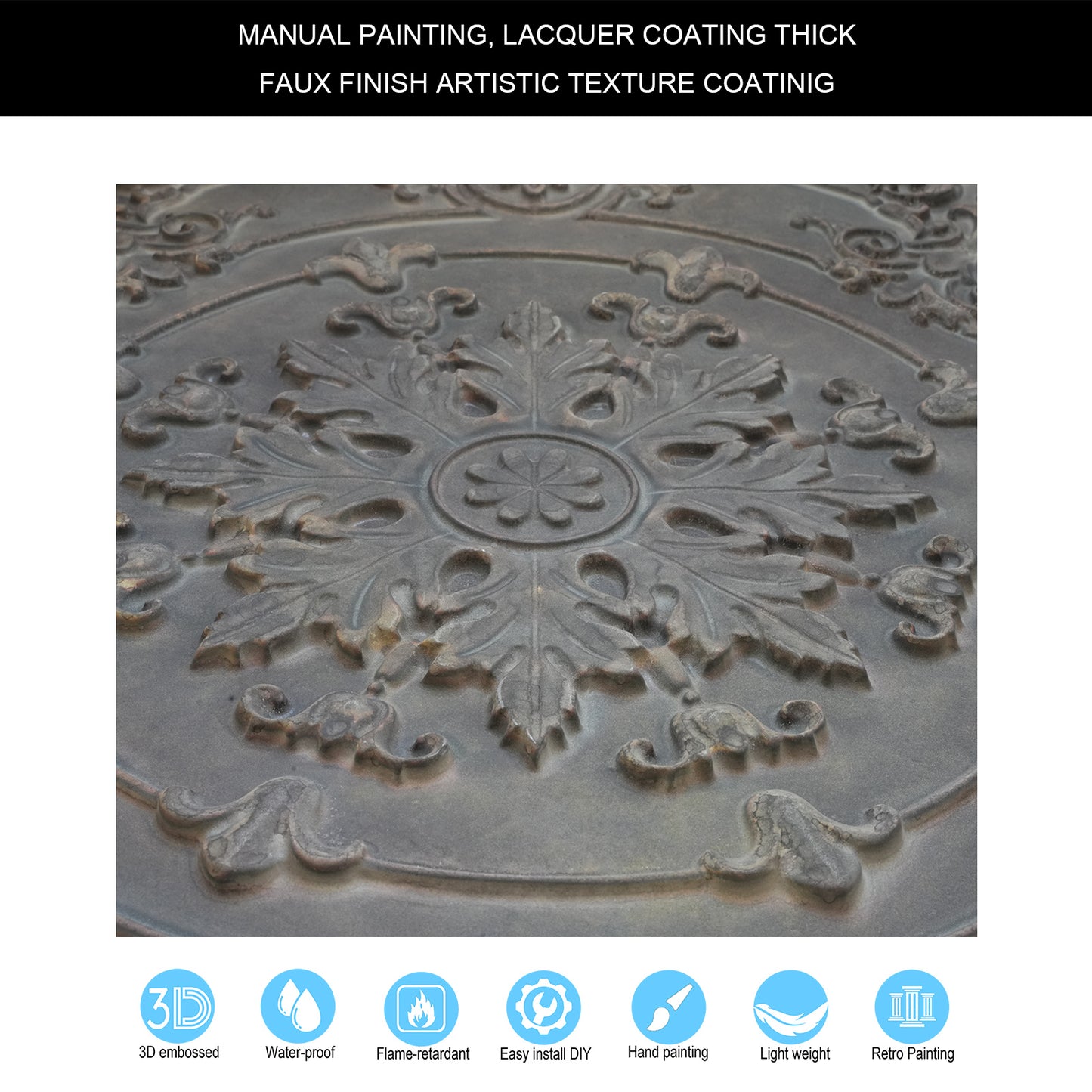 10tiles/lot 3D Decorative Ceiling Tiles for Trendy Restaurants, Bars and Creative Cafés PL18