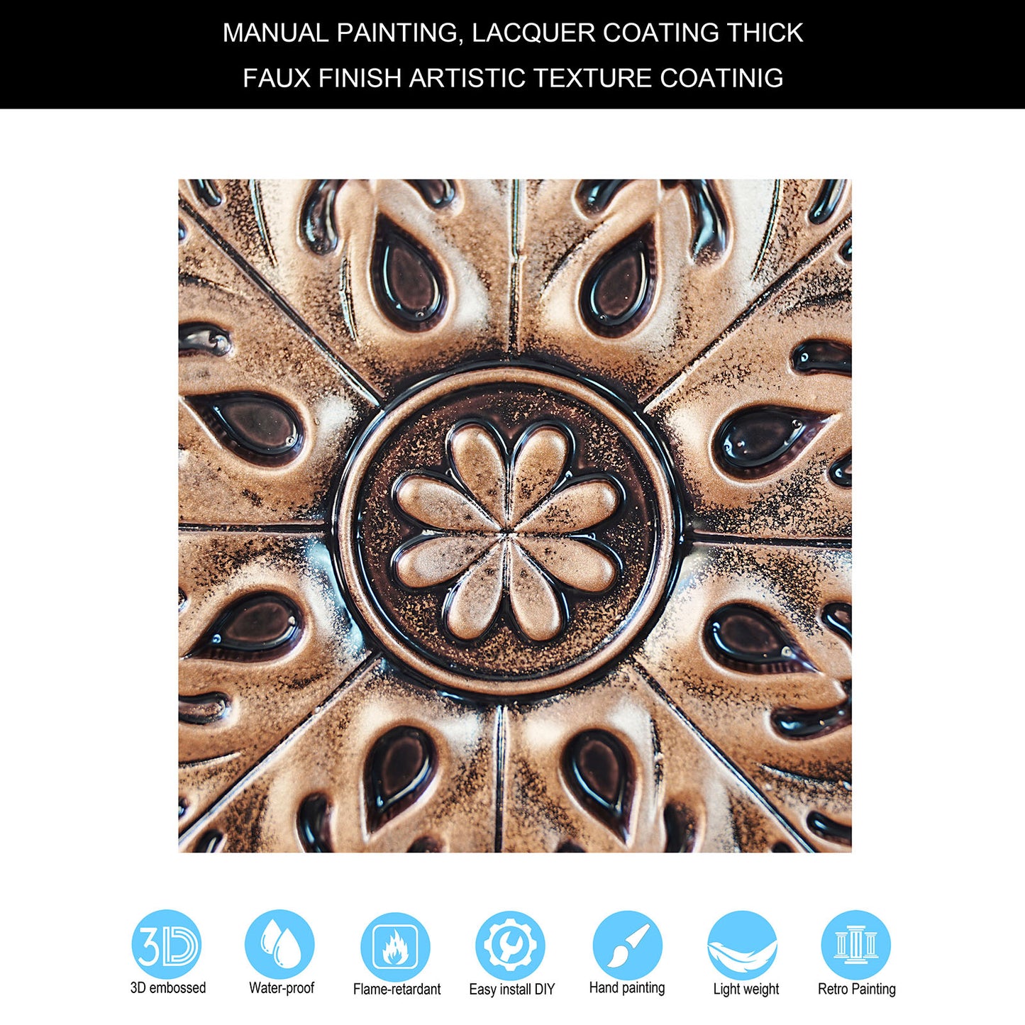 10tiles/lot 3D Decorative Ceiling Tiles for Trendy Restaurants, Bars and Creative Cafés PL18