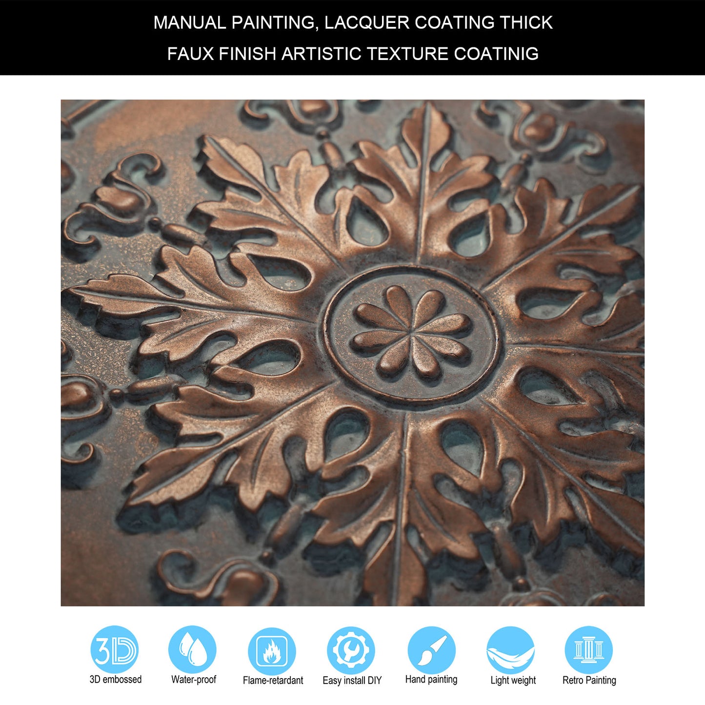 10tiles/lot 3D Decorative Ceiling Tiles for Trendy Restaurants, Bars and Creative Cafés PL18
