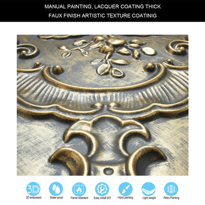 10tiles/lot Textured PVC Ceiling Tiles for Light-Luxury Restaurants, Salons and Beauty Studios PL19