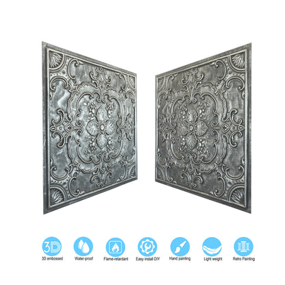 10tiles/lot Vintage-Style Ceiling Tiles for Elegant Restaurants, Coffee Houses and Hospitality Spaces PL19