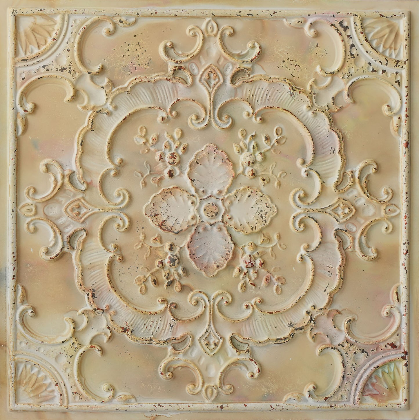 10tiles/lot Textured PVC Ceiling Tiles for Light-Luxury Restaurants, Salons and Beauty Studios PL19