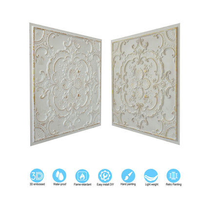 10tiles/lot Classic Victorian Ceiling Tiles for Boutique Hotels, Heritage Inns and Luxury Villas PL19