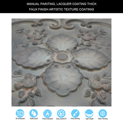 10tiles/lot Vintage-Style Ceiling Tiles for Elegant Restaurants, Coffee Houses and Hospitality Spaces PL19