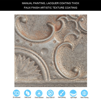 10tiles/lot Vintage-Style Ceiling Tiles for Elegant Restaurants, Coffee Houses and Hospitality Spaces PL19