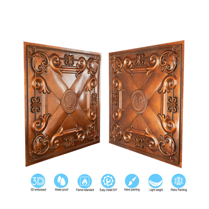 10tiles/lot Artistic Ceiling Tiles for Libraries, Museums, Craft Studios and Cultural Interiors PL22