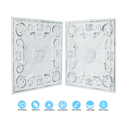 10tiles/lot Art Ceiling Tiles for Stylish Living Rooms, Museums and Elegant Hotel Interiors PL22