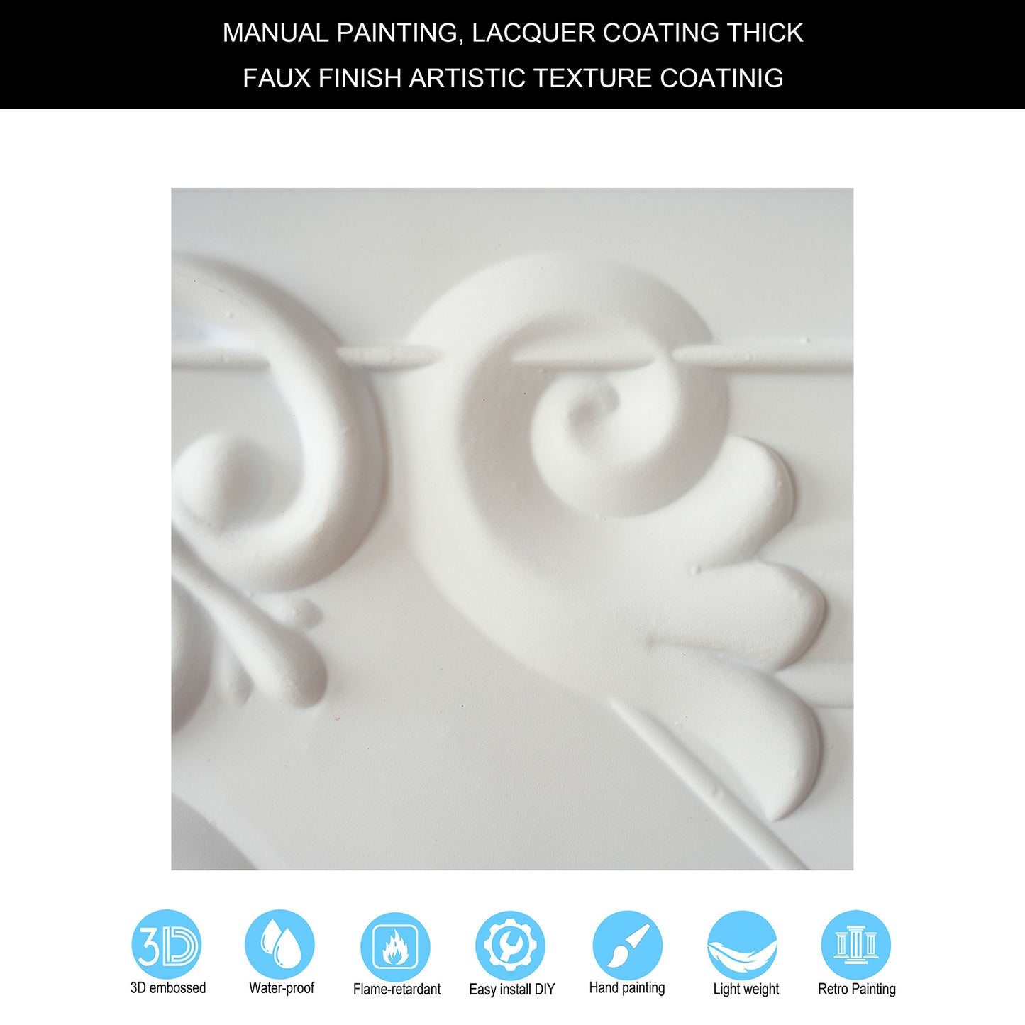 10tiles/lot Art Ceiling Tiles for Stylish Living Rooms, Museums and Elegant Hotel Interiors PL22