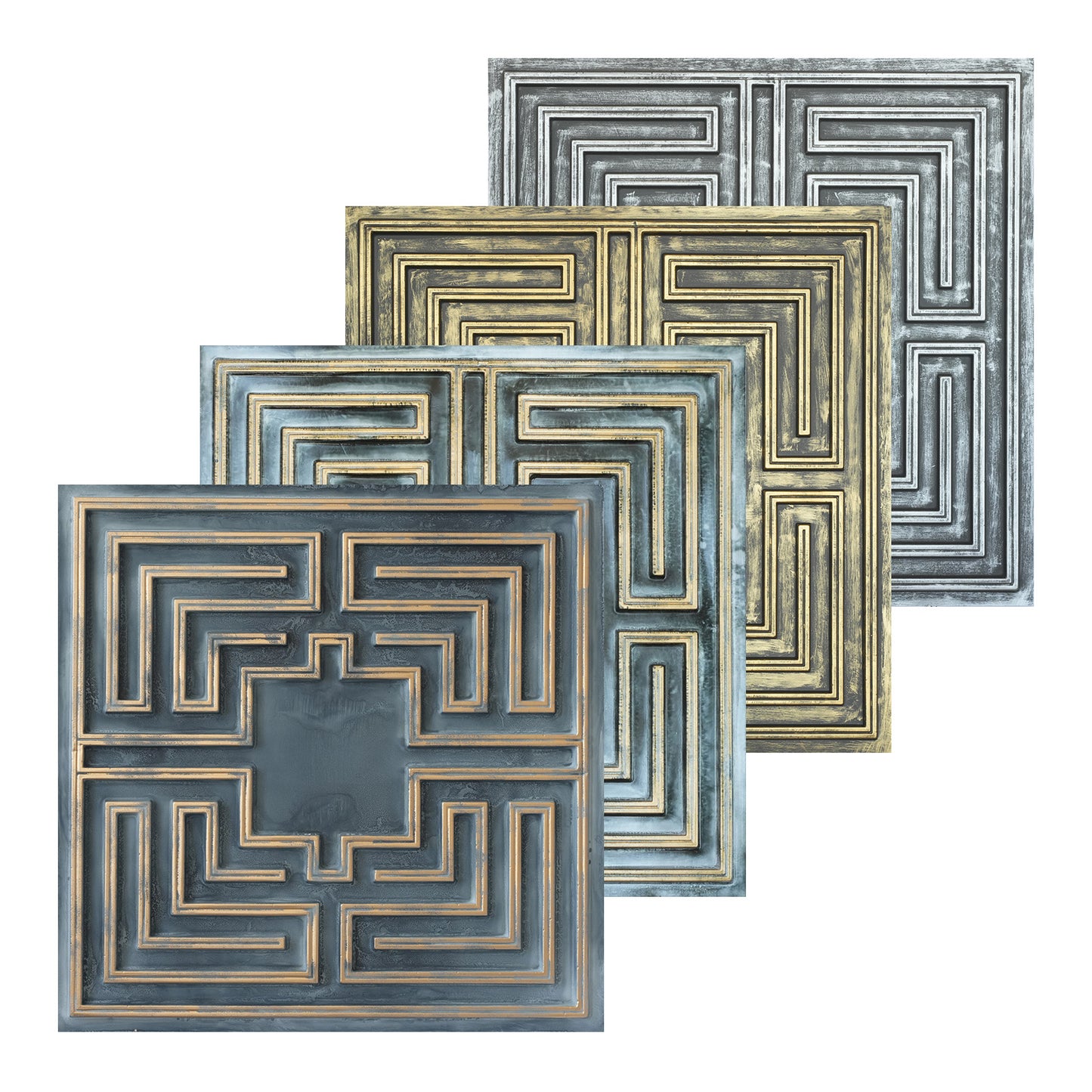 10tiles/lot Tin Ceiling Tiles for Book Cafés, Literary Stores and Creative Cultural Spaces PL25