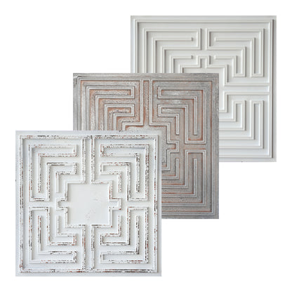 10tiles/lot Antique-Style Ceiling Tiles for Boutique Hotels, Inns, Villas and Heritage Rooms PL25