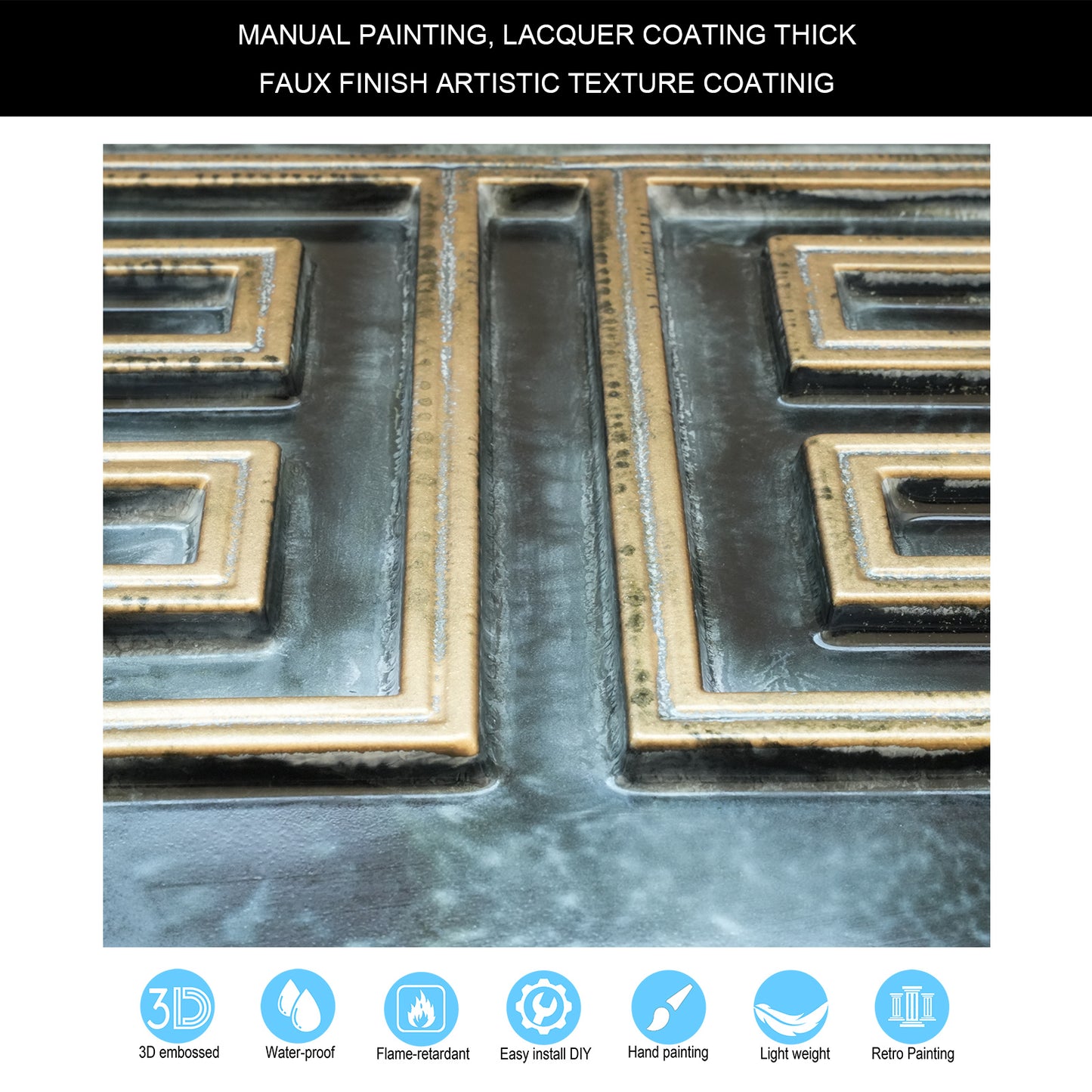 10tiles/lot Tin Ceiling Tiles for Book Cafés, Literary Stores and Creative Cultural Spaces PL25