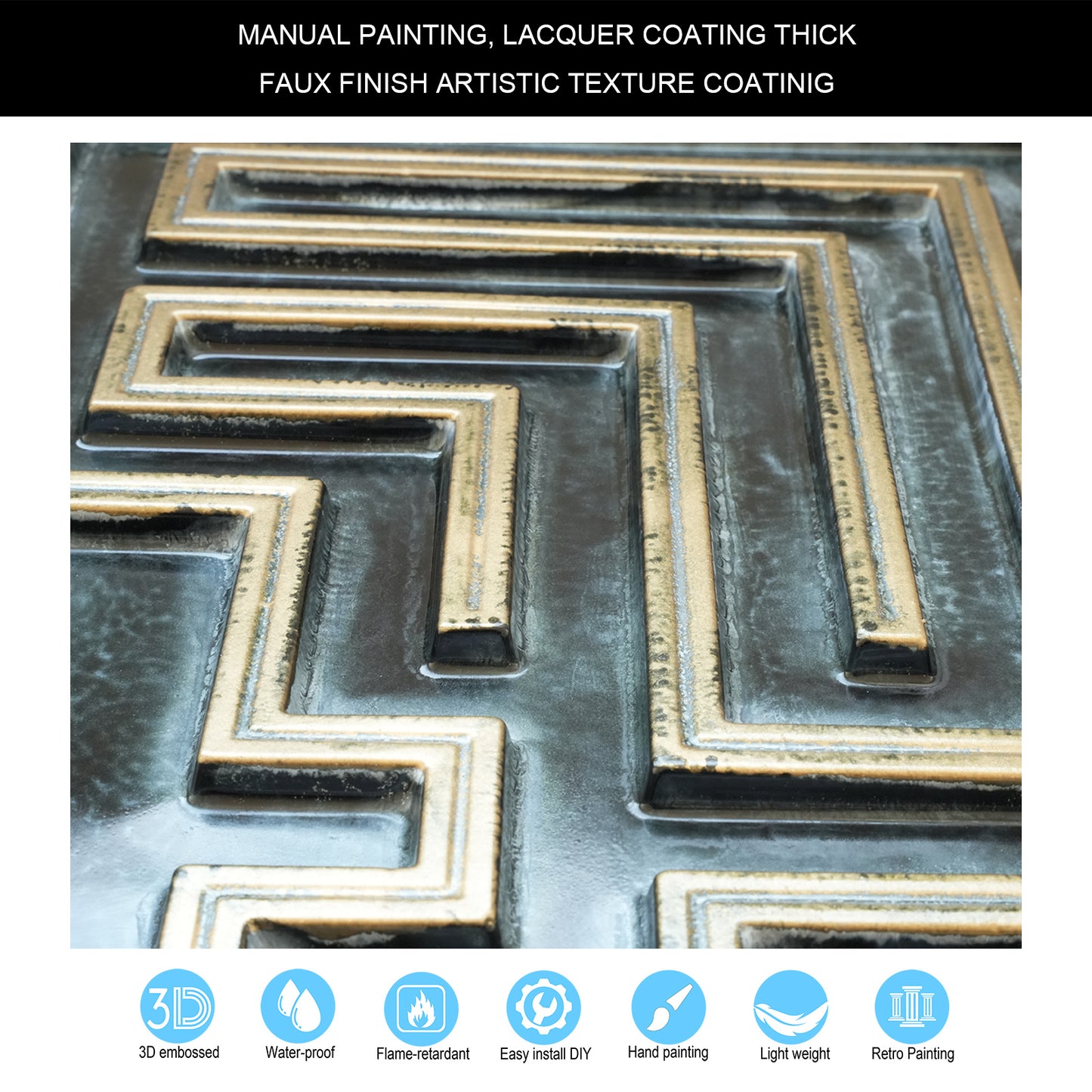 10tiles/lot Tin Ceiling Tiles for Book Cafés, Literary Stores and Creative Cultural Spaces PL25