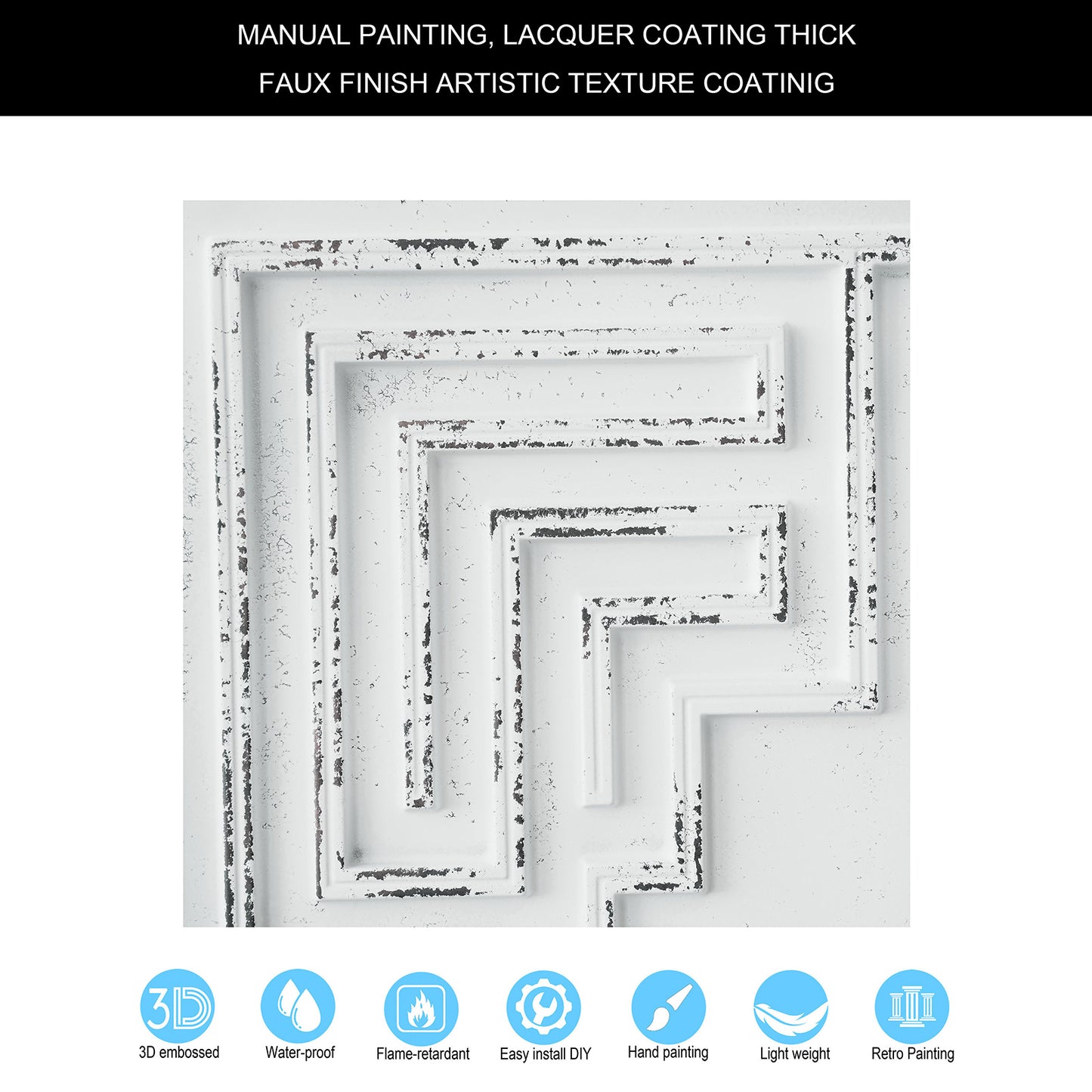 10tiles/lot Antique-Style Ceiling Tiles for Boutique Hotels, Inns, Villas and Heritage Rooms PL25