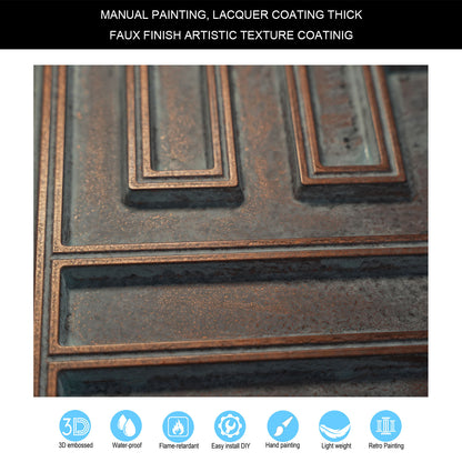 10tiles/lot Drop-In Tin Ceiling Tiles for Restaurants, Bars, Meeting Rooms and Retail Spaces PL25